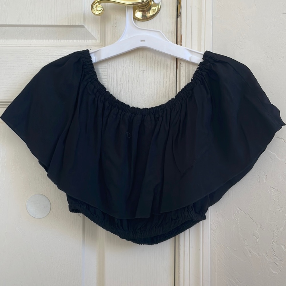 cropped shirt with flowy outside part. bought in florida beachside shop.
